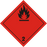 Etiqueta ADR Clase 2.1 gases inflamables