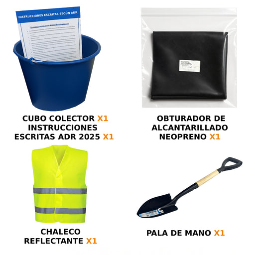 Kit Repuestos ADR: Pala, cubo colector y obturador ADR