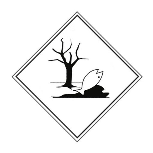 Etiqueta ADR contaminante del medio ambiente
