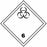 Etiqueta ADR Clase 6.2 – Materias Infecciosas (100×100 mm, Biohazard)